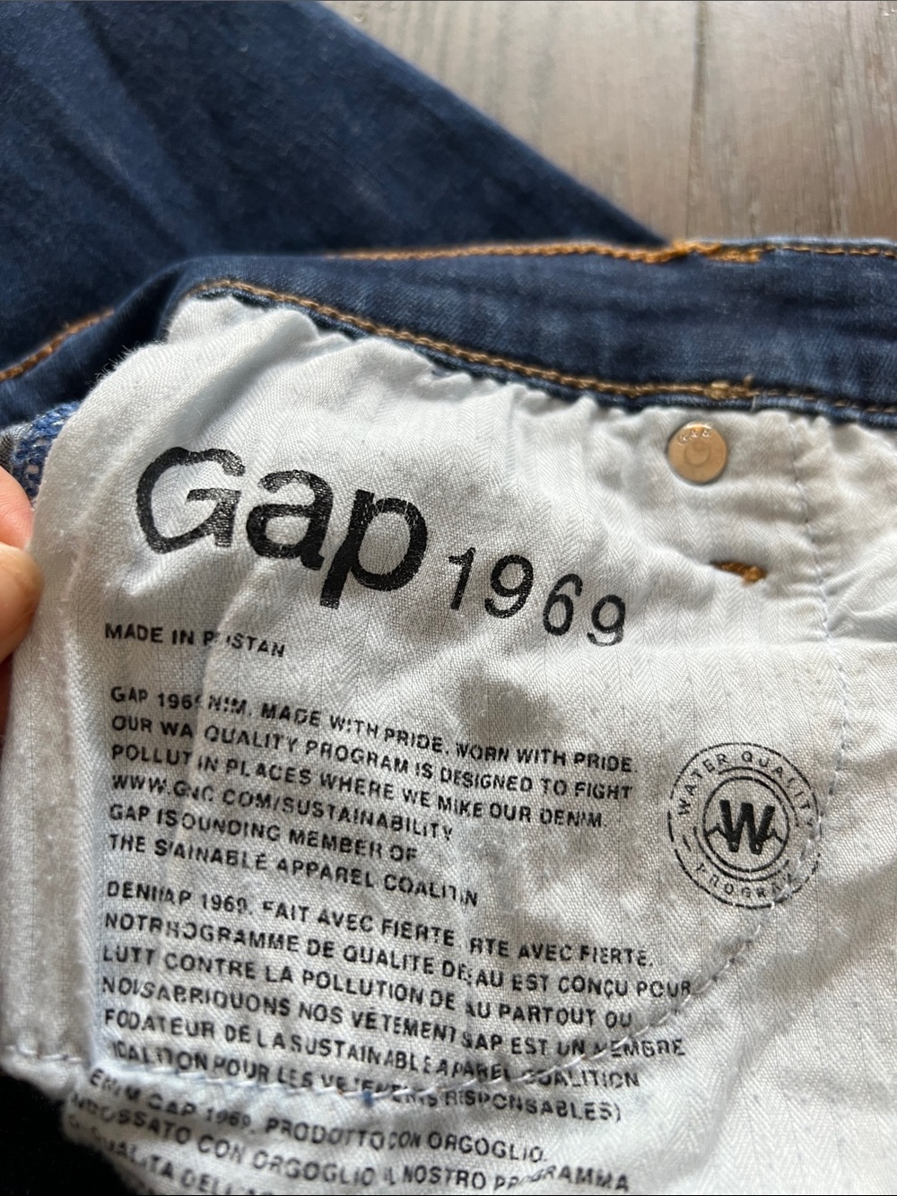 GAP Women’s Sculpt Stretch Skinny Jeans in Dark Blue Wash 30R Size 10 - Picture 5 of 6